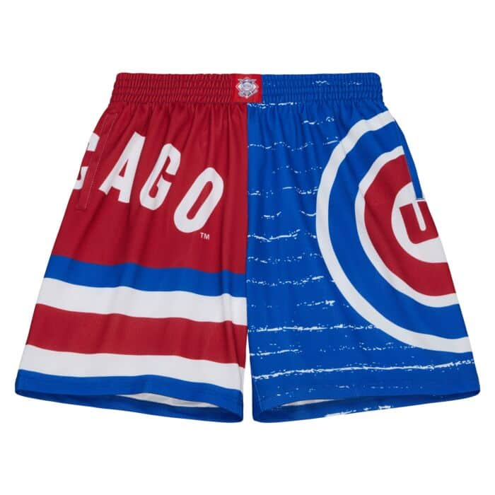 CHICAGO CUBS MITCHELL & NESS MEN'S MESH TRICOLOR SHORTS Bottoms MITCHELL & NESS