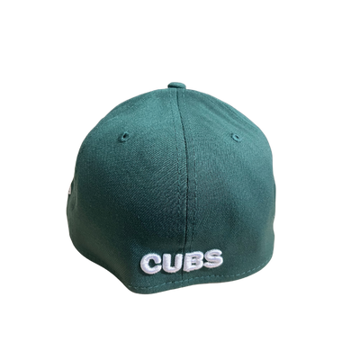 CHICAGO CUBS NEW ERA BULLSEYE LOGO GREEN 39THIRTY CAP
