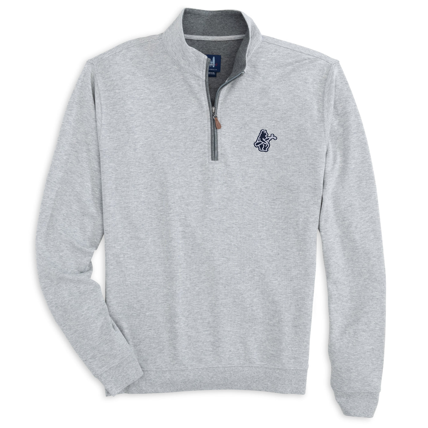 CHICAGO CUBS JOHNNIE-O MEN'S 1914 GOLF SULLY GRAY PARTIAL ZIP