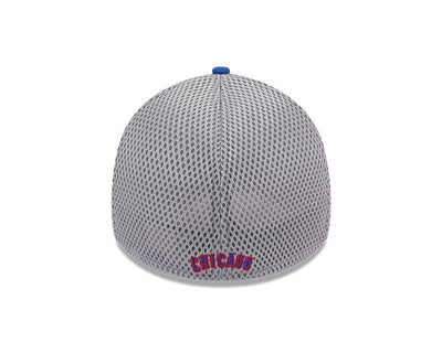 CHICAGO CUBS NEW ERA BULLSEYE ROYAL AND GRAY 39THIRTY CAP