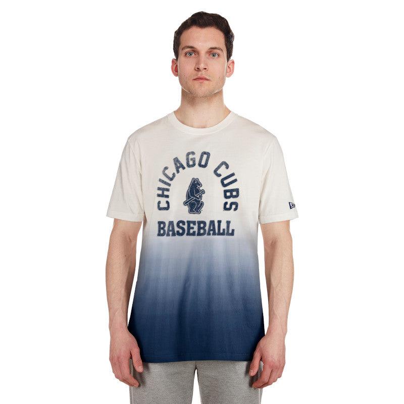 CHICAGO CUBS NEW ERA MEN'S 1914 NAVY AND WHITE GRADIENT TEE