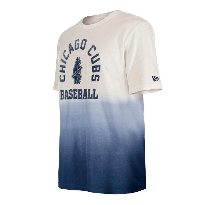 CHICAGO CUBS NEW ERA MEN'S 1914 NAVY AND WHITE GRADIENT TEE