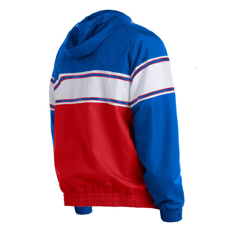 CHICAGO CUBS NEW ERA MEN'S COLORBLOCK THROWBACK HOODED JACKET