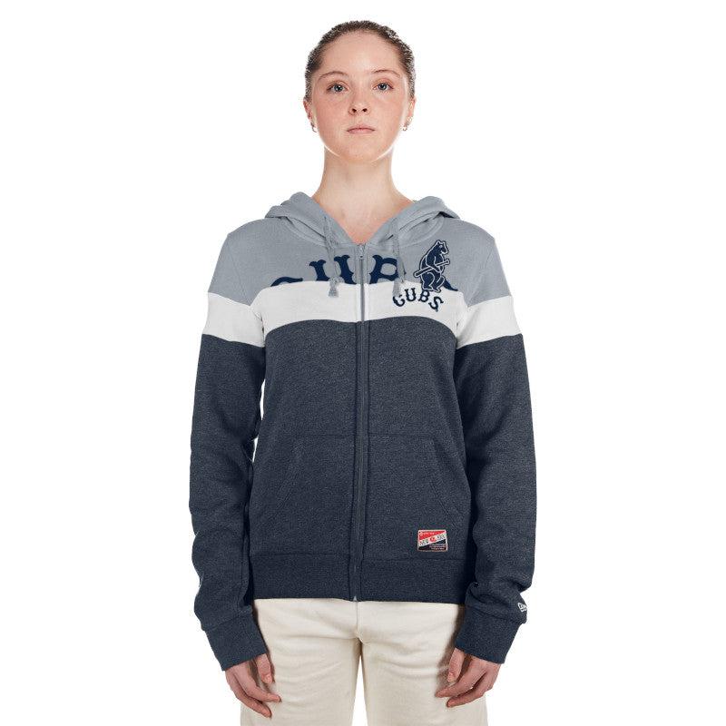 CHICAGO CUBS NEW ERA WOMEN'S 1914 THROWBACK FULL ZIP HOODIE
