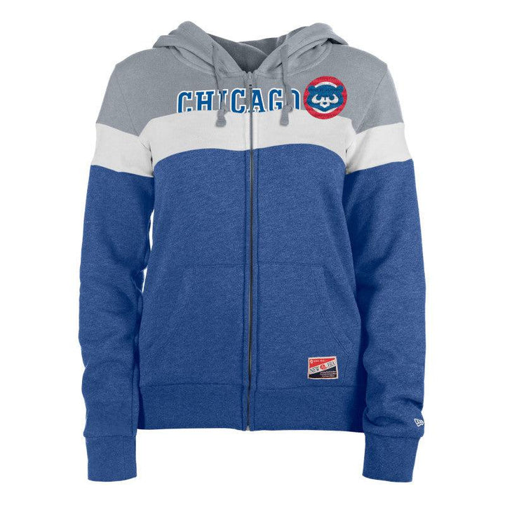 CHICAGO CUBS NEW ERA WOMEN'S 1984 THROWBACK FULL ZIP HOODIE