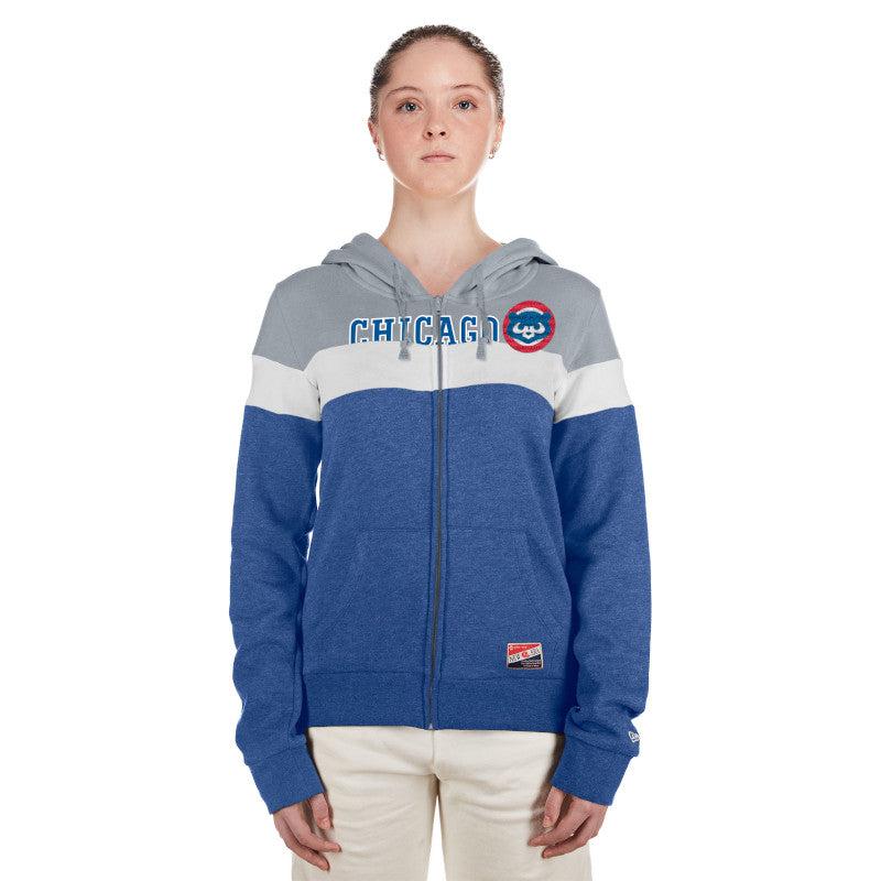 CHICAGO CUBS NEW ERA WOMEN'S 1984 THROWBACK FULL ZIP HOODIE