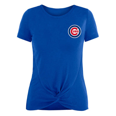 CHICAGO CUBS NEW ERA WOMEN'S FAIRWAY TWIST ROYAL TEE