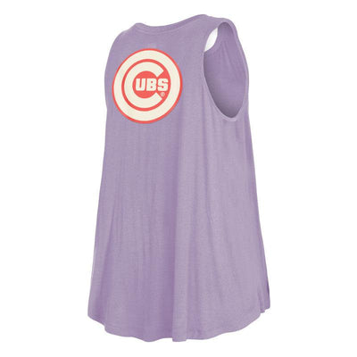 CHICAGO CUBS NEW ERA WOMEN'S PURPLE AND ORANGE COLOR PACK TANK