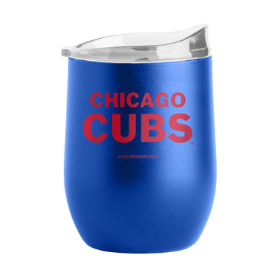 CHICAGO CUBS STAINLESS STEEL STEMLESS WINE GLASS