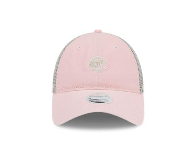 CHICAGO CUBS NEW ERA WOMEN'S WALKING BEAR PINK AND WHITE CAP