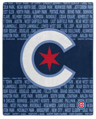 CHICAGO CUBS NORTHWEST CITY CONNECT BLANKET Blankets NORTHWEST COMPANY