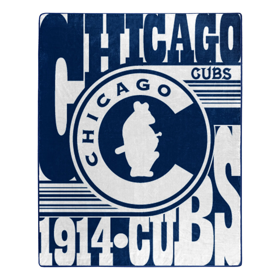 CHICAGO CUBS 1914 LOGO BLUE BLANKET Blankets NORTHWEST COMPANY