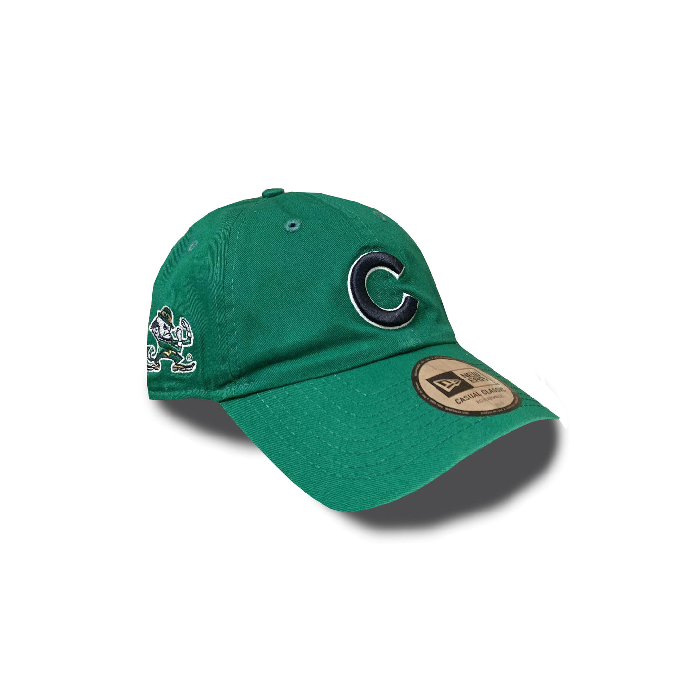 CHICAGO CUBS AND UNIVERSITY OF NOTRE DAME GREEN ADJUSTABLE CAP - Ivy Shop