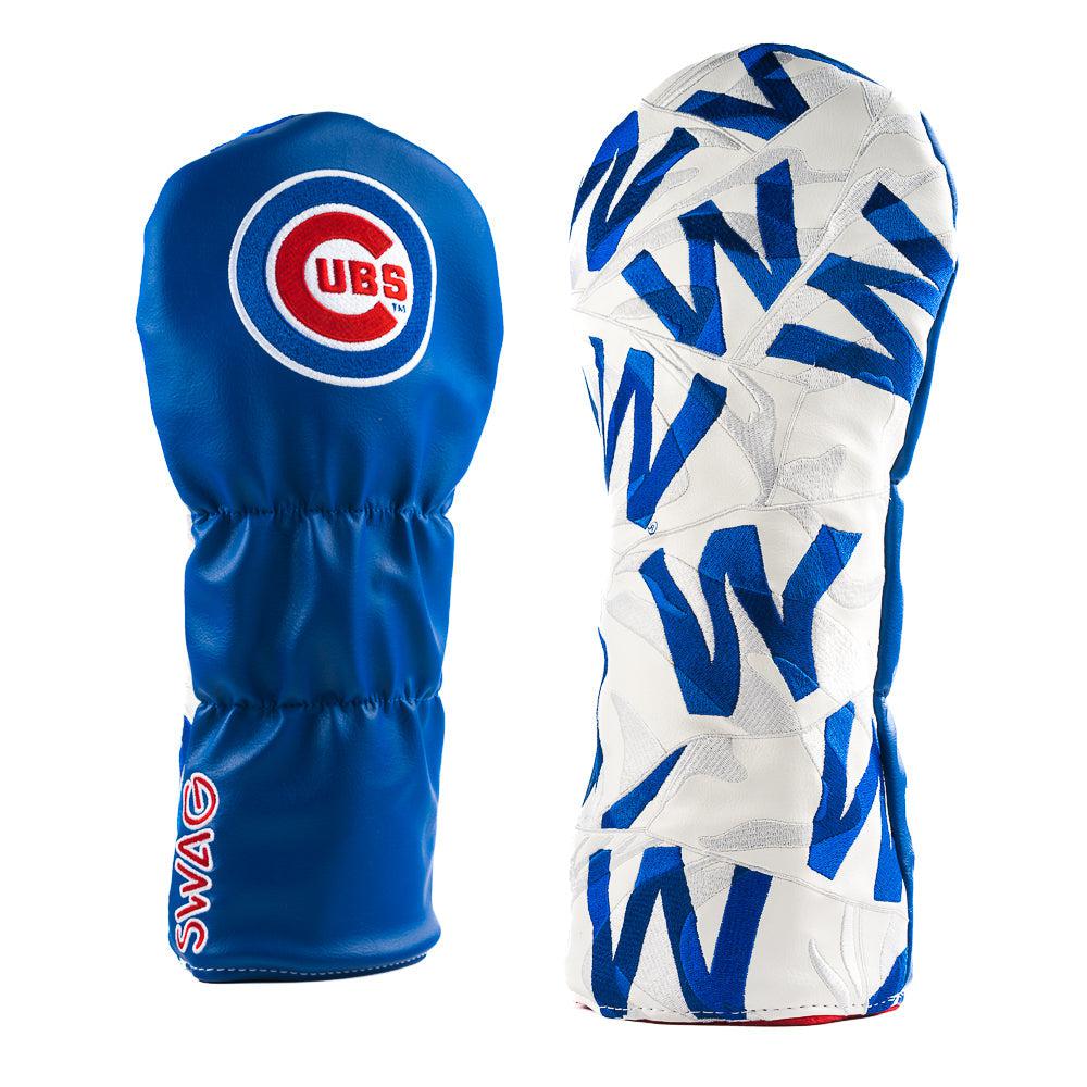 CHICAGO CUBS SWAG STACKED W FLAG DRIVER COVER