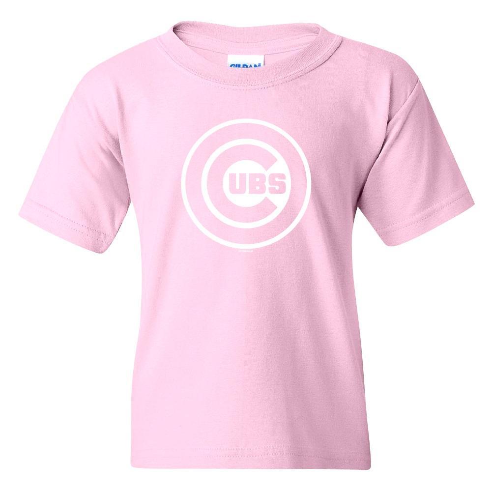 PINK LOGO YOUTH CHICAGO CUBS TEE - Ivy Shop