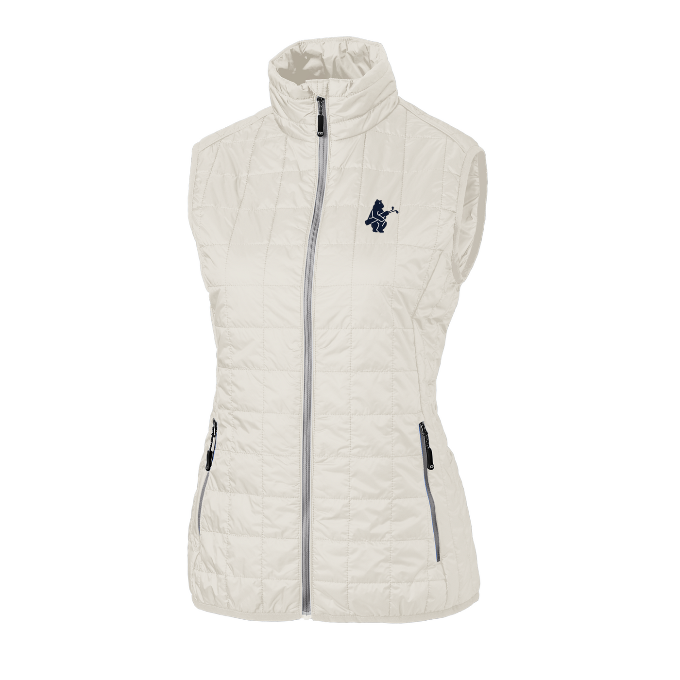 WOMEN'S CUBS GOLF RAINIER FULL ZIP VEST - Ivy Shop